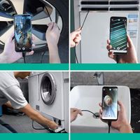 Kamera Endoskop USB 8PIN, Kamera Inspeksi Pipa Mobil, Boreskop dengan Lampu LED untuk Android dan Windows