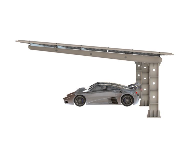 Residential Solar Steel Structure Carport Indoor Outdoor Parking Solar Brackets Solar Pv Carport · image 3