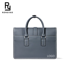 Tùy chỉnh-thực hiện sang trọng kinh doanh duy nhất-vai Crossbody Túi máy tính chất lượng cao người đàn ông của da cặp cổ điển - Product Image 4