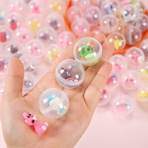 Cápsulas de juguete transparentes de 32 mm, huevos sorpresa redondos, mini figuras de animales de dibujos animados, juguetes para máquinas expendedoras infantiles - Product Image 1