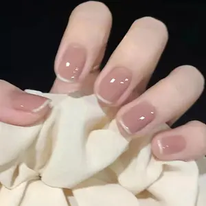 Design #7 Meilleur Prix Faux Ongles de Doigt Faux Ongles Pleins Couverts Cercueil Ongles Mat et Brillant de Marque Privée