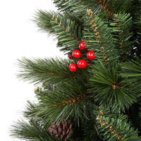 UMIND 2026 Nouvelle Arrivée Sapin de Noël Artificiel en PVC Écologique de Haute Qualité, Aiguilles de Pin Réalistes pour l'Intérieur