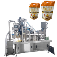 Machine de remplissage et de bouchage automatique de sachets préformés Gloex, de 30 à 300 ml, pour l'emballage de liquides alimentaires, de jus et de sauces