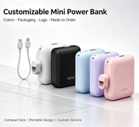Mini Power Bank 10000mAh 22.5W Type-C Charge Rapide Li-Polymère Logo Personnalisé Couleur Compacte Portable Accepte les Commandes d'Échantillons en Gros