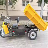 Mini-benne électrique à trois roues de grande capacité de 1,5 tonne dans une machine minière