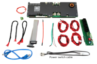 JkBMS V19 JK Inverter BMS 16S 300A 4.3 pouces écran LCD batterie LiFePO4 avec RS485/CAN/UART 48V application BT