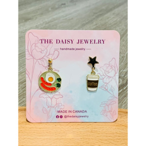 Orecchini a Tema Caffè e Colazione - Product Image 1