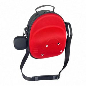 4~6 Caps Storage EVA Case With Air Holes Hard Shell Protective <b>Hat</b> Case Durable Nylon PU Leather Polyester Shockproof <b>Hat</b> <b>Bag</b> - Product Image 1