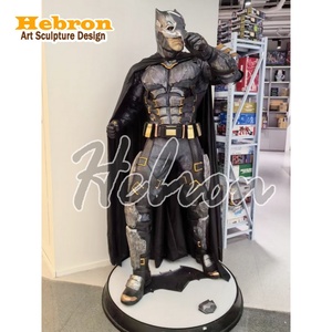 Escultura de Fibra de Vidrio de Cuerpo Completo de Batman, Iron Man y Spider-Man de <span class=keywords><strong>Marvel</strong></span>, Hecha a Mano, Adorno de Piso para Decoración de Redes Sociales - Product Image 5