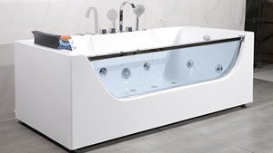 Bañera de hidromasaje para interiores y exteriores/bañera de spa, masaje, 2 parejas de vidrio, bañera de hidromasaje, <span class=keywords><strong>1</strong></span> pieza, diseño gráfico, Reversible moderno - Product Image 4