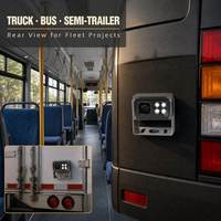 Caméra de recul de sécurité étanche AHD 1080P 720P avec vision nocturne et écran partagé IP68 pour camion et bus
