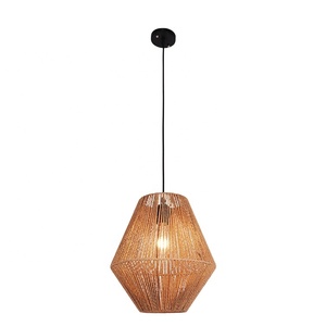 ראטן אורות מודרניים לבית ארוחת ערב הבית & אי מטבח שולחן במבוק תליון מנורת e27 5w/7w - Product Image 5