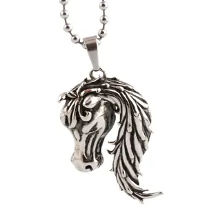Factory Direct New Arrival Horse Necklace Hip Hop Jewelry Waterproof Necklace Custom
