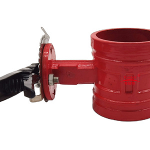 Guangdong Magnesium Special Grooved Butterfly Valve Rubber Lining Two Way Water Flow Slow Closing Type - Product Image 3