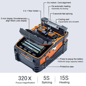 Neues Modell AI-9 <span class=keywords><strong>Fusion</strong></span> Splicing Sechs Motor Core Glasfaser Splicer - Product Image 3
