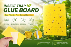 Piège à insectes collant jaune <span class=keywords><strong>professionnel</strong></span> pour le contrôle des moucherons, des pucerons et des mouches des fruits dans les serres et les vergers - Product Image 2
