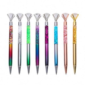 Customized Metal Sports Body Business Ballpoint Ink Gift Crystal Silver Logo Woman Promo <b>Pen</b> <b>Colors</b> 1.0Mm - Product Image 3
