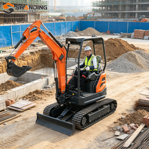 Mini Excavadora de Alta Calidad en Oferta, Excavadora Diesel de 1.7 Toneladas y 2.5 Toneladas, Mini Excavadora de Tierra, Excavadora Pequeña sobre Orugas, Excavadora China - Product Image 2