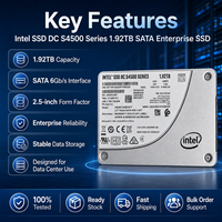 Untuk Intel DC S4500 SSDSC2KB019T7 1.92TB Enterprise SSD 2.5" SATA 6Gb/s 3D NAND TLC 500MB/s Read Data Center Server Hard Drive