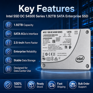 Pour Intel DC S4500 SSDSC2KB019T7 1,92 To SSD d'entreprise 2,5 pouces SATA 6 Gbit/s 3D NAND TLC 500 Mo/s en lecture Disque dur pour serveur de centre de données - Product Image 2