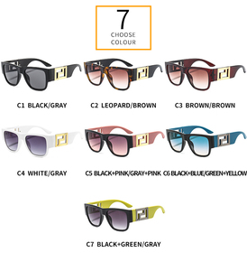 STORY VE4403 UV400 sfumato occhiali da sole da passerella da donna uomo di lusso con montatura quadrata occhiali da sole retrò di nuova moda - Product Image 6