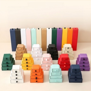 Caja de Joyería de Lujo con Cajón, Diseño con Cajón y Bandeja de Satén para Collar y Pulsera - Product Image 3