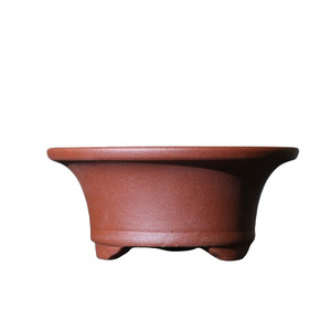 Pot à Bonsaï en Argile Violette Fait Main, Forme Conique Miniature, Contenant de Plantes de Bureau, Style Classique - Product Image 5