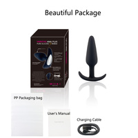 App-gesteuertes Paar Sex männlich weiblich Anal Plug Vibrator mit Griff betrieben Butt Plug für sexuelle Intimität