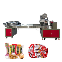 Máquina Envasadora de Flujo Automática para Rollos de Salchicha y Dulces a Granel, Máquina Empacadora de Bolsas Tipo Almohada para Dulces
