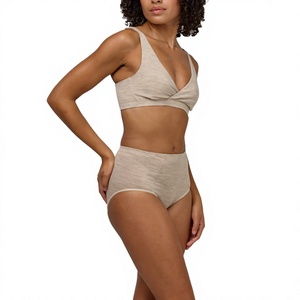 Sexy Beautiful 2 Piece Non-Padded Sports Bra & Bikini Underwear Set for Women Intimates <b>Clothing</b> Cotton/Spandex Soft Fabrics - Product Image 3