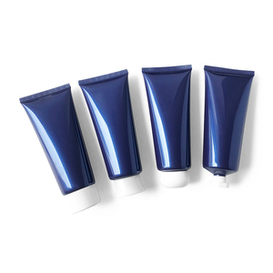 Envase de Plástico Azul Brillante de 100 ml para Crema Solar, Envase Cosmético para Crema o Loción, Tubo para Cuidado de la Piel con Tapa de Rosca - Product Image 4