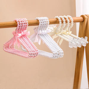 Вешалка для домашних животных S/<span class=keywords><strong>M</strong></span>/L индивидуальная этикетка для домашних животных аксессуары розовый белый жемчужный галстук-бабочка для домашних животных вешалка для одежды для собак и кошек - Product Image 2