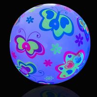 Ballon rebondissant gonflable lumineux amusant, ballon de jonglage en caoutchouc, jouet sportif de haute qualité pour enfants, utilisation en plein air sur la plage, unisexe