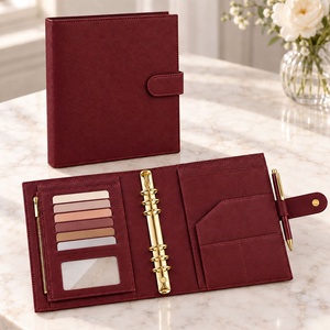 Organizador de Hojas Sueltas A5 de Cuero Suave de 32 Colores Personalizado Hongbo, con 6 Anillas Doradas/Negras, Agenda, Planificador, Regalo de Oficina, Éxito de Ventas - Product Image 1