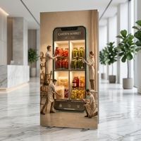 Boîte à lumière LED pliable en aluminium avec support en Z, toile tendue SEG rétroéclairée, 1050x2000mm, présentoir portable pour extérieur, mur publicitaire