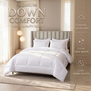 <span class=keywords><strong>Couette</strong></span> en duvet de canard et d'oie de qualité supérieure, 100% coton, toutes saisons, douce - Product Image 1