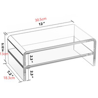 Support d'écran portable en acrylique, organiseur d'écran pour ordinateur portable, PC, bureau, multimédia