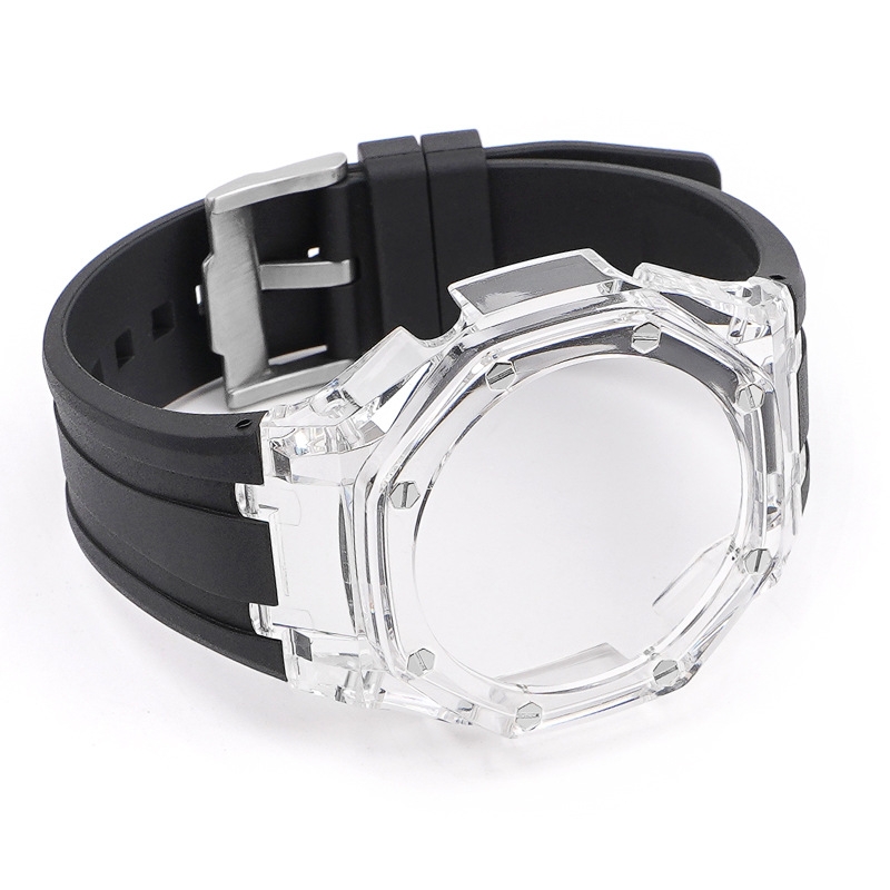 Transparent case+black
