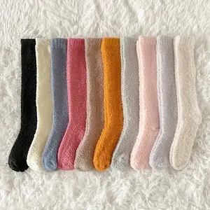 Quentin Custom Dress Over Logo Knee High Knitted Long Socks Women Girls Thigh High Socks Custom No Minimum