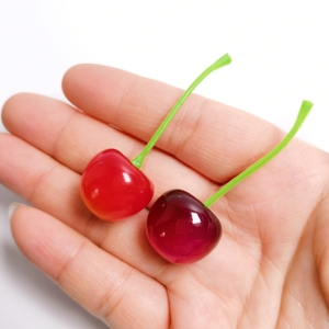 100pcs Artificial Cherries <strong>Red</strong> Cherry Resin Cabochon Mini Fruit Model Home House Kitchen Party Decor Desk <strong>Ornament</strong> - Product Image 5