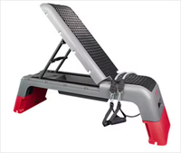 Plataforma de Step Aeróbico XL, Niveles de Ejercicio Ajustables, Altura Ajustable, Plataformas Apilables, Entrenamiento Físico, Stepper para Gimnasio en Casa, PP
