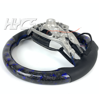 Volant de Direction en Fibre de Carbone Forgée avec Écran LED pour Ford Mustang GT GT500, Style Sport