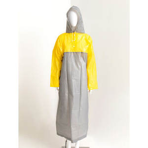 Chubasquero con capucha para adultos de dos tonos con función de drenaje - Product Image 1
