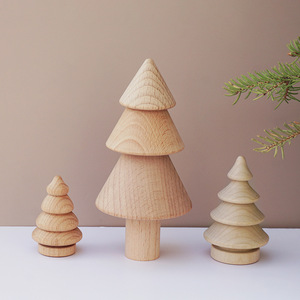 Árbol de Navidad de Madera Hemu de 7 cm para Pintar, Manualidades, Decoración Navideña para el Hogar, Graffiti - Product Image 2