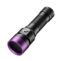 Senter UV 365nm Mini Aluminium Alloy Black Light USB Dapat Diisi Ulang Tahan Air Genggam untuk Inspeksi Forensik NDT