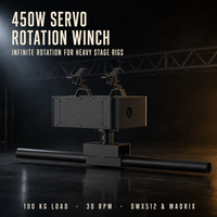 Treuil cinétique 100 kg de charge utile DMX512 pour levage de scène