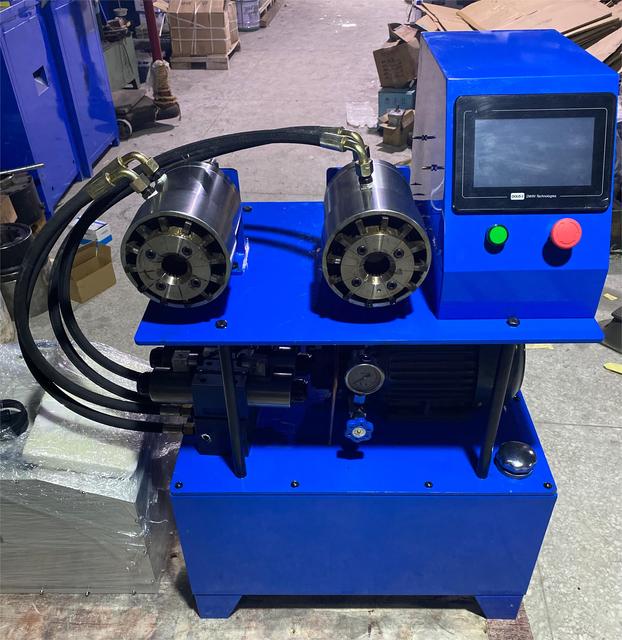 New Full-automatic CNC Hydraulic Water Pipe Bathroom Tube Buckling Machine Hose Press Machine