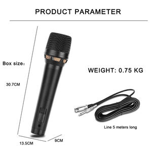 Micrófono dinámico de mano con cable para Karaoke, reducción de ruido profesional, OEM C8 - Product Image 6
