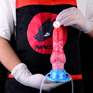 DropS hipping Soft Dragon Silikon Dildo Gebogene Form Realistische Dildo Spritzen Absaugen Vaginal Stimulator Fantasy Adult Sexspielzeug - Product Image 1
