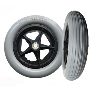 Roue de pneu de <span class=keywords><strong>vélo</strong></span> d'équilibre en mousse de PU de jante en plastique de 10 pouces pour enfants pour roues de rouleau et de roulette de voiture - Product Image 4